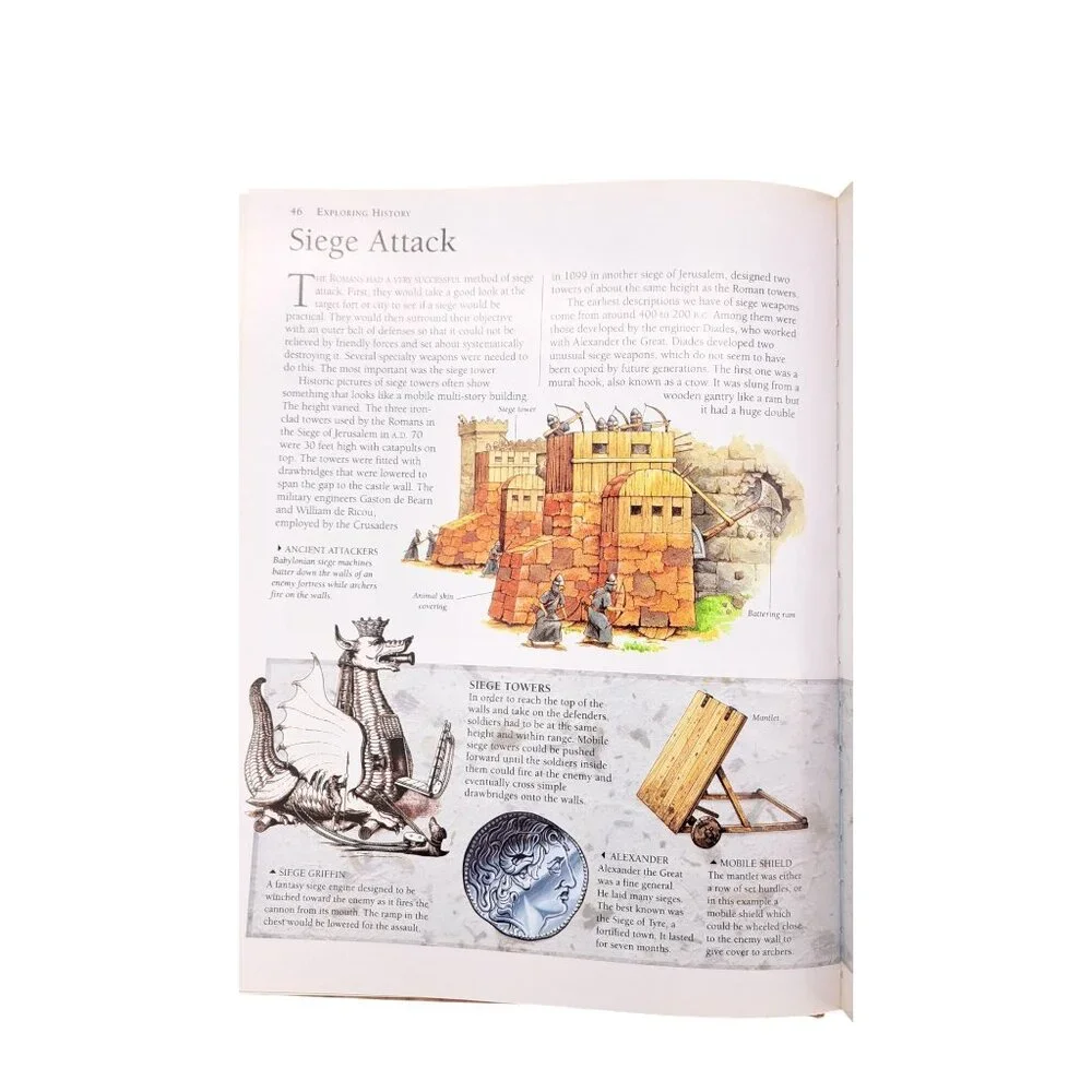 Vintage Exploring History Ancient Weapons Hardcover Book By Will Fowler Hardback - Picture 7 of 13